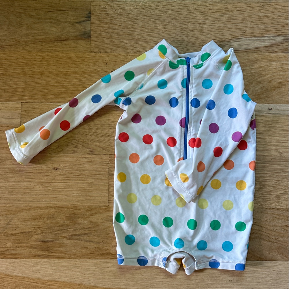 Baby one piece rash guard. UPF 50+. 
Worn a handful of times. 12-18 months.
